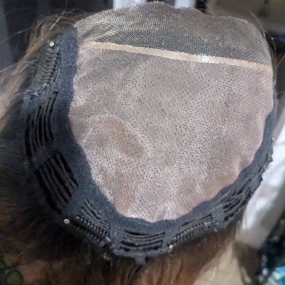 Only one left! BELLETRESS Hair topper lace front mono top -Mocha with Cream. - Picture 9 of 12